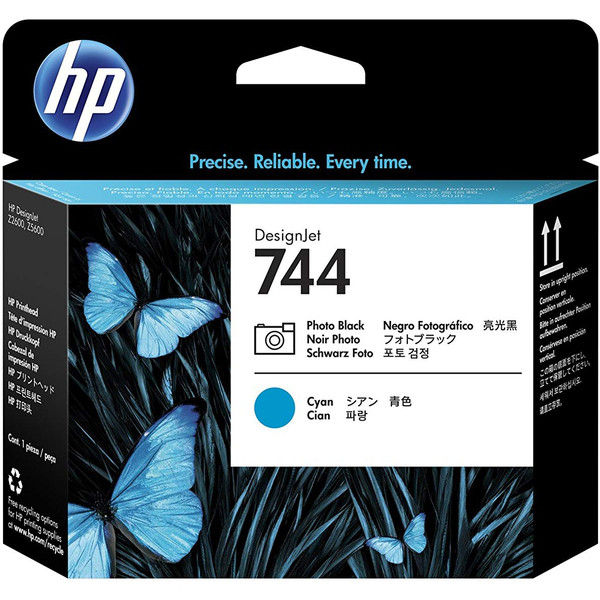 HP（ヒューレット・パッカード） 純正プリントヘッド HP744 フォトブラック/シアン F9J86A 1個（直送品） - アスクル