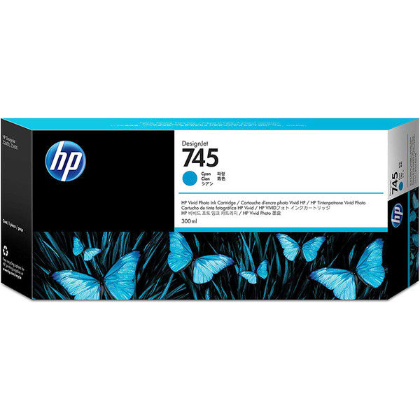 HP（ヒューレット・パッカード） 純正インク HP745 シアン F9K03A 1個（直送品）