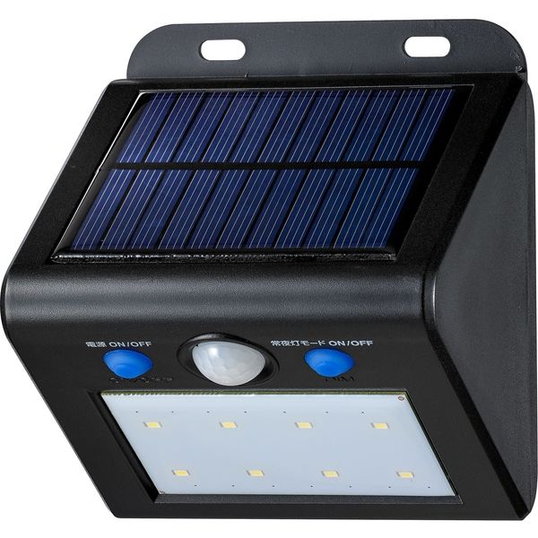 エルパ (ELPA) LEDセンサーウォールライト (小 電球色 ソーラー式 防水) 人感センサー 屋外 ES