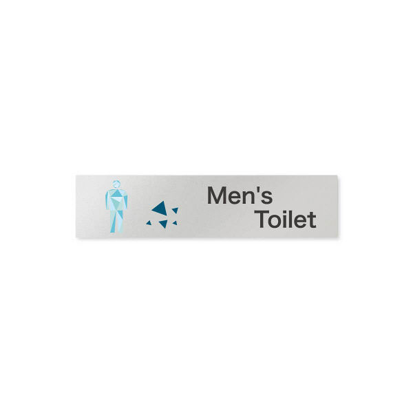 フジタ 会社向けクリスタル B-IN1-0204男子トイレ 平付型アルミ（直送品）
