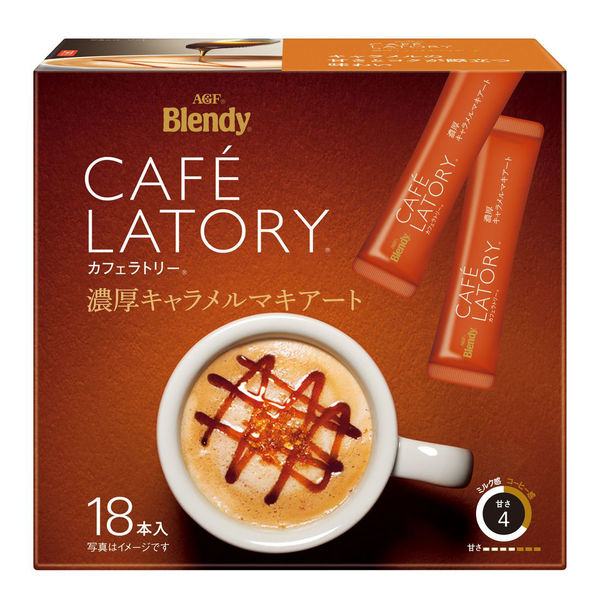 【スティックコーヒー】味の素AGF ブレンディ カフェラトリー スティック 濃厚キャラメルマキアート 1箱（18本入）