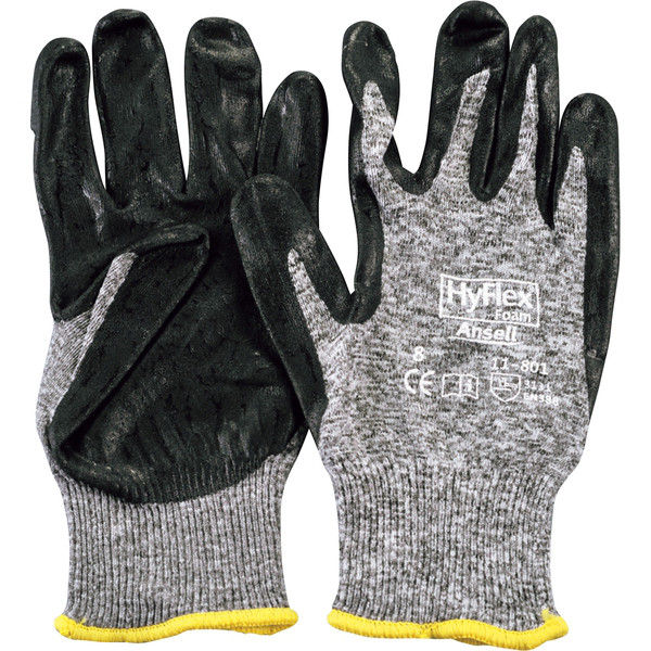 ハイフレックス フォームグレー手袋 11-801 S 1双 8858450 アンセル・ヘルスケア・ジャパン（取寄品）