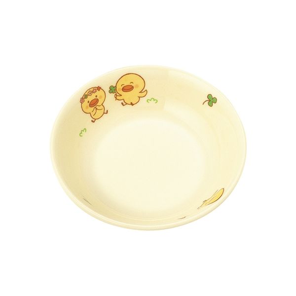 国際化工 3952700メラミン 子供食器 ひよこぐみ 丸深皿 10cm D63 HI（取寄品）