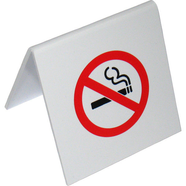 えいむ 6839100A型禁煙席 NO SMOKING ホワイト 65×65 SI-5（取寄品）