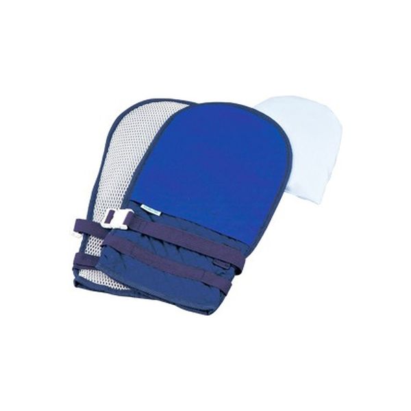 アズワン 抜管防止手袋 大 キルティング ブルー 0-1638-61 1双（直送品）