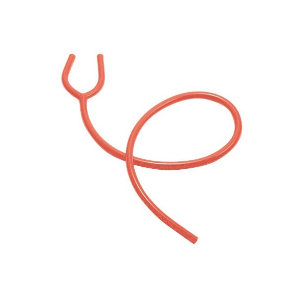 明成 チューブ TUBー001Y レッド 1096D128 1本 0-1401-11（直送品）