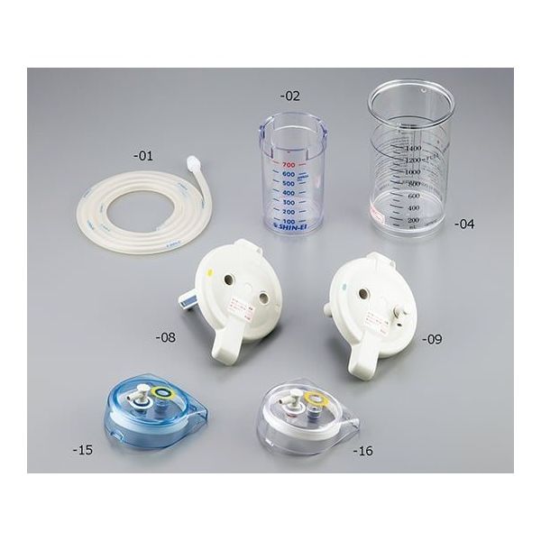 新鋭工業 上フタ一式クリアブルー(パワースマイル用) 140030161 1個 8-1985-15（直送品）