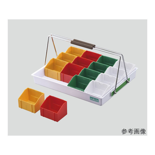 アズワン 散薬用トレー 16人用 緑・白・赤・黄 (NSケースタイプ) 8-7091-01 1セット（直送品）