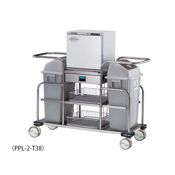 アズワン 清拭オムツ交換車 38L(おしぼり150~200本収納) PPL-2-T38 1台 0-4590-21（直送品）