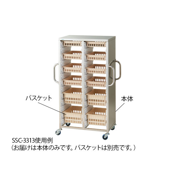 アズワン ステンレス材料カート 852×460×1338mm SSCー3313 1台 8-4415-01（直送品）
