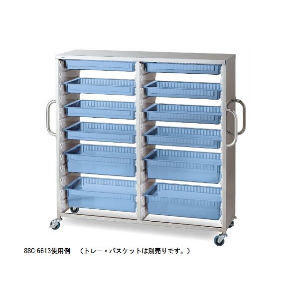 アズワン ステンレス材料カート 1452×460×1338mm SSCー6613 1台 8-4415-03（直送品）