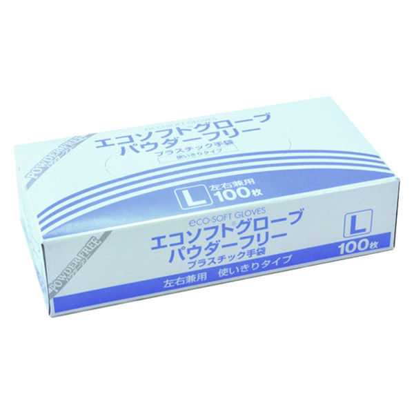 オカモト エコソフトグローブL パウダーフリー 1ケース（20箱入）OM-3 OM-370 ウェルファンカタログ ウェルファンコード：932025（直送品）