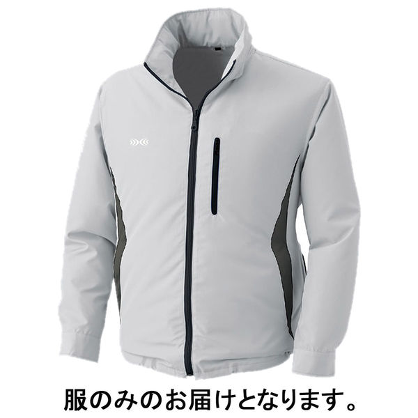 空調服 フード付ポリエステル製空調服（服単品） シルバー3L 1着