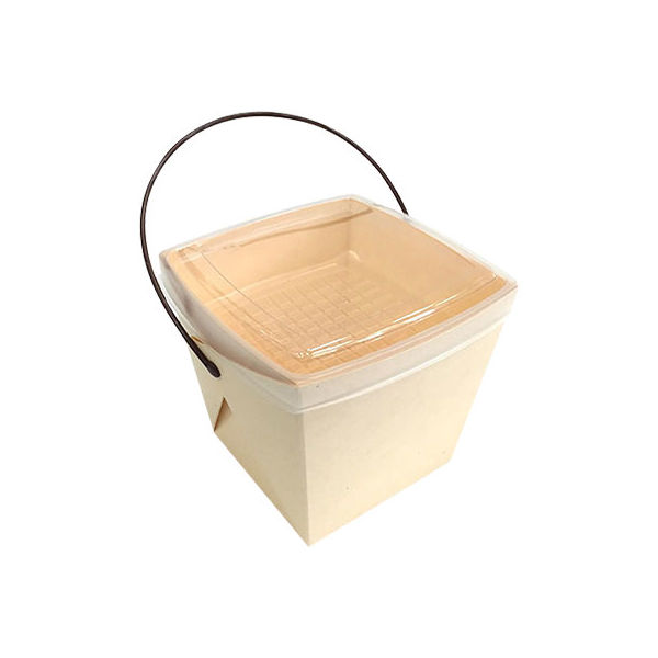 協和パック 取っ手付き 紙製弁当容器 デリメイト TK125 ぽらむ 00521292 1包：240枚（20×12）（直送品）