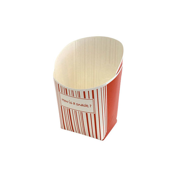 協和パック　紙製スナックカートン　Ｐｏｔｅｃｏ　ポテコ　ストライプ　Ｓ　1包：1000枚（直送品）