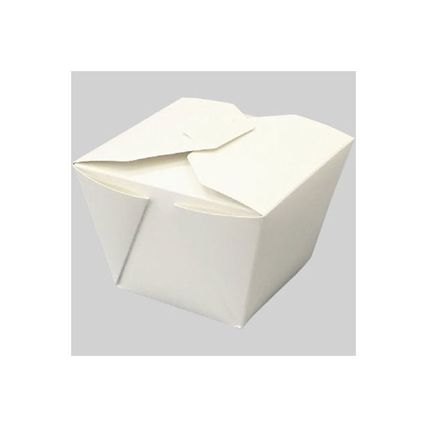 協和パック 紙製弁当容器 デリメイト 8080 白 00599541 1包：300枚（25×12）（直送品）