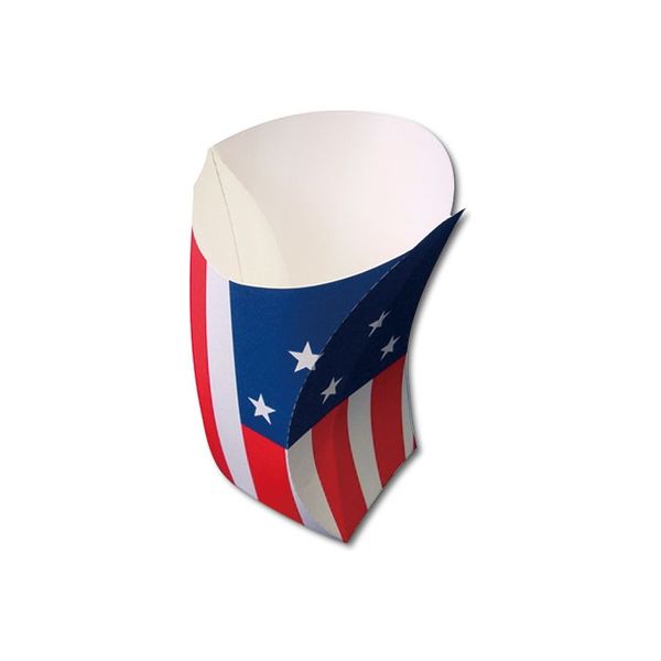 三和紙工 ワンタッチスナック容器 リバティ L アメリカンフラッグ 21200241 1包：2000枚（50×40）（直送品）