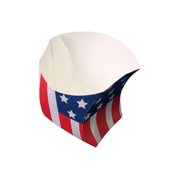 三和紙工 ワンタッチスナック容器 リバティ S アメリカンフラッグ 21200311 1包：2400枚（50×48）（直送品）