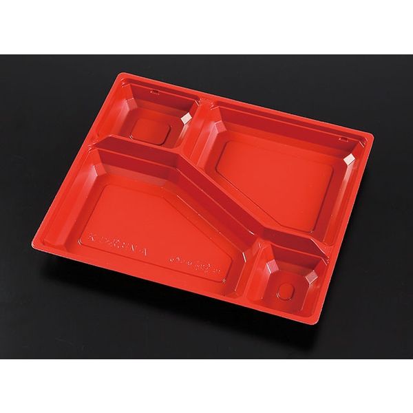 ケーピープラテック 弁当容器 Kコンボー31 N-A 中仕切り 赤 55421 1包：600枚（50×12）（直送品）