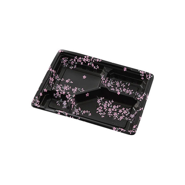 ケーピープラテック 内嵌合蓋付き弁当容器 KIP-6 枝垂桜 セット 16661 1包：600枚（50×12）（直送品）