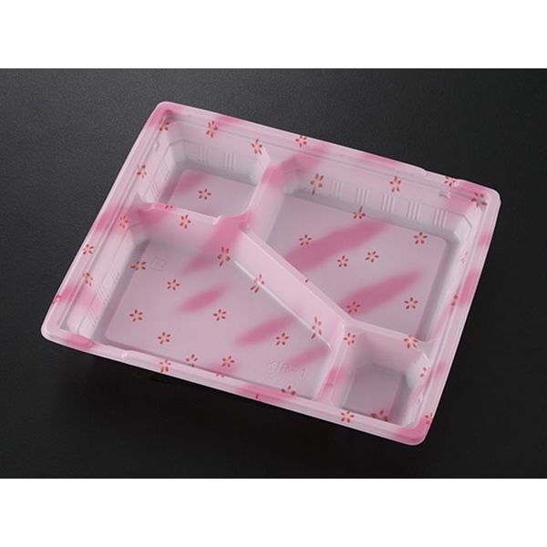 ケーピープラテック 内嵌合蓋付き弁当容器 KIP-1 花霞 セット 19010 1包：400枚（50×8）（直送品）