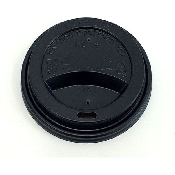 ケーピープラテック 紙カップ用蓋 リッドタイプ穴 80φ 黒 54531 1包：1000枚（50×20）（直送品）