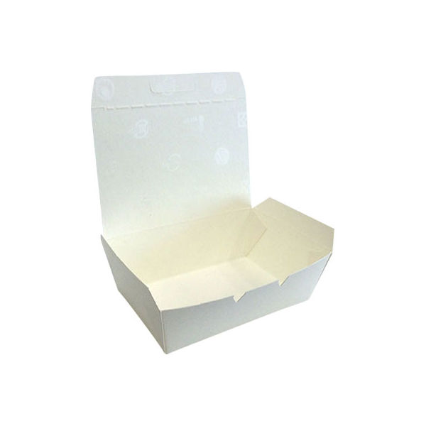 ケーピープラテック 紙製弁当容器 ランチボックス KM-12 白 54906 1包：600枚（50×12）（直送品）