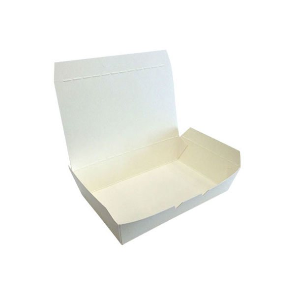 ケーピープラテック 紙製弁当容器 ランチボックス KM-15 白 54907 1包：600枚（50×12）（直送品）