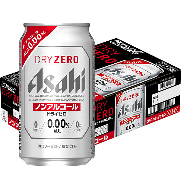 アサヒ ドライゼロ 350ml 1ケース（24缶入） - アスクル