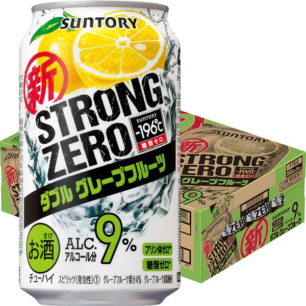 サントリー　-196℃　ストロングゼロ　＜グレープフルーツ＞　350ml×24缶