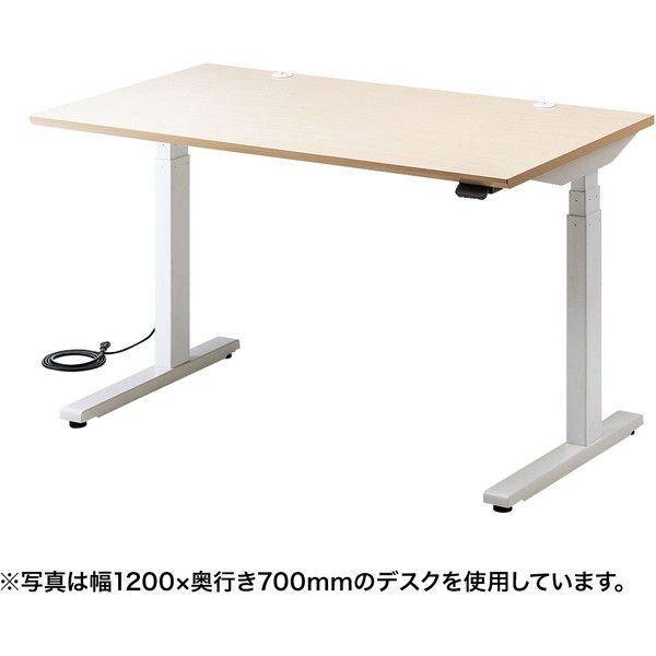 サンワサプライ 電動上下昇降デスク 薄い木目 幅1000×奥行700×高さ630～1280mm ERD-M10070LM 1台（直送品）