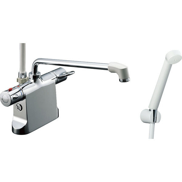 LIXIL 浴槽・洗い場兼用サーモスタット付シャワーバス水栓 デッキタイプ BF-B646TNSD（300）-A85（直送品） LIXIL デッキタイプ INAX イナックス