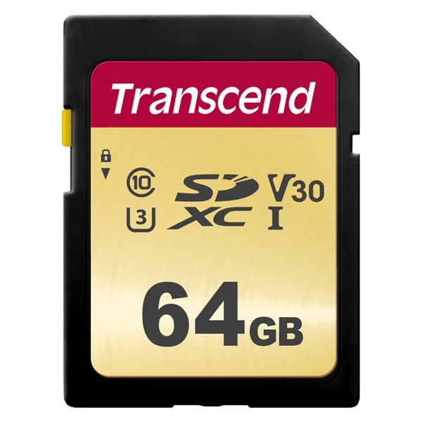 Transcend（トランセンド）SDXCカード 64GB SD TLC TS64GSDC500S 1個