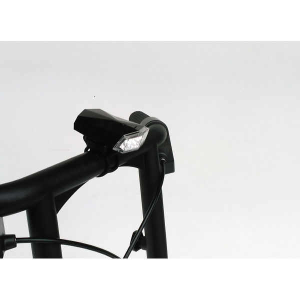 サギサカ 車椅子用4LEDフロントライト ブラック 76401（直送品）