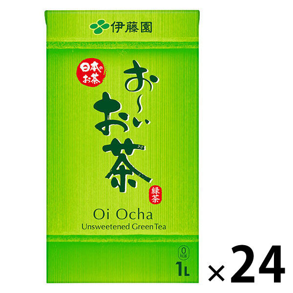 伊藤園 おーいお茶 緑茶 紙パック 1L 1セット（24本）