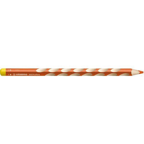 スタビロ 持ち方学習色鉛筆（左利き用）［EasyColors］オレンジ 331-221 1セット（12本入）（直送品）