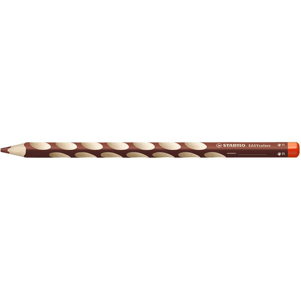 スタビロ 持ち方学習色鉛筆（右利き用）Easyライトブラウン 332-655 1セット（12本入）（直送品）