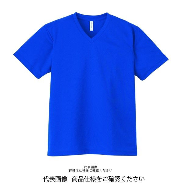 トムス ドライVネックTシャツ ロイヤルブルー 4L 00337-AVT-032-4L 1セット(2枚)（直送品）