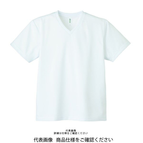 トムス ドライVネックTシャツ ホワイト LL 00337-AVT-001-LL 1セット(2枚)（直送品）