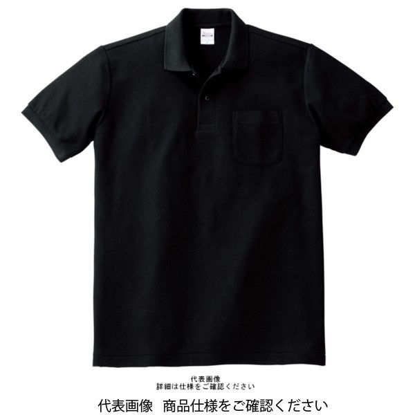 高価値 トムス T/Cポロシャツ ブラック 4L 00100-VP-005-4L 1セット(2枚 メンズウェア
