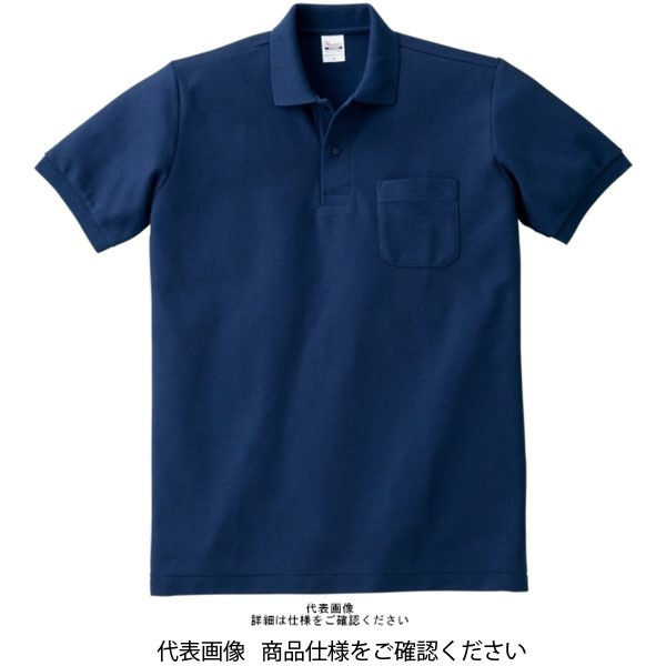 Human Madeネイビータオル地 ポロシャツ XL
