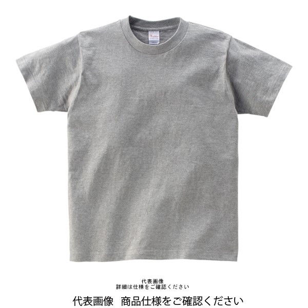 overE　ベーシックラウンドネックＴシャツ　杢グレー　96 トムス レディースヘビーウェイトTシャツ 杢グレー WL 00085-CVT