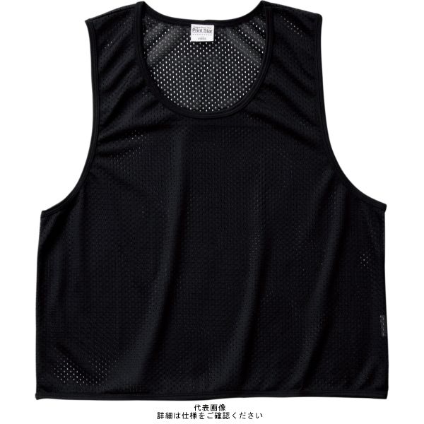 超格安一点 トムス メッシュビブス ブラック L(F) 0007-BBS-005-L 1セット(2 練習用具・備品