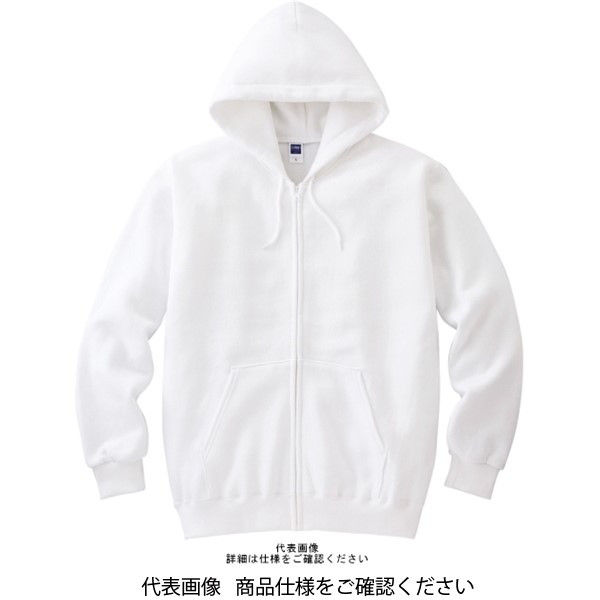 [ 予約商品 ] ホワイト ジップアップ パーカー M size トムス ジップアップライトパーカー ホワイト L 00217-MLZ-001-L