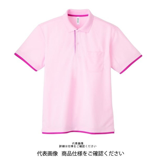 トムス ドライレイヤードポロシャツ ライトピンク×ホットピンク M 00339-AYP-665-M 1セット(2枚)（直送品）
