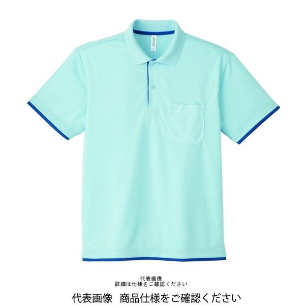 ハチヤーズ　ポロシャツ　ブルー　Ｌ　新品 トムス ドライレイヤードポロシャツ ライトブルー×ロイヤル