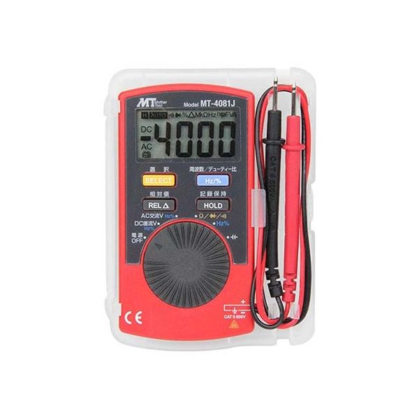 マザーツール カード型デジタルマルチメータ MT-4081J 1個 62-4052-01（直送品）