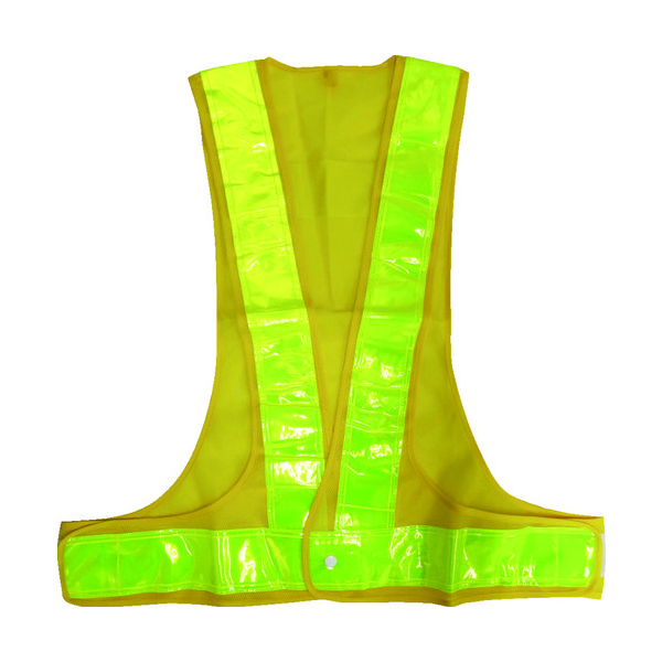 ミズケイ 安全ベスト/70mmタイプキングサイズ<黄/黄> 5917626 1着 115-7174（直送品）