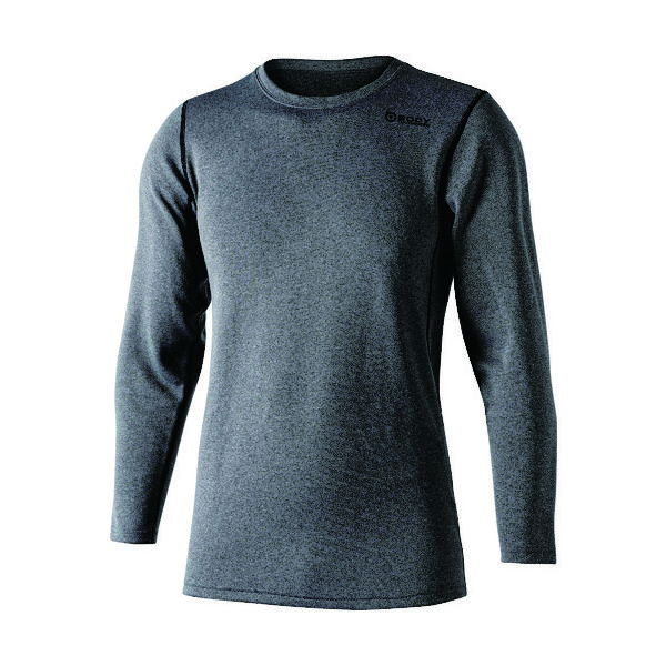 おたふく BT デュアルブラッシュド ヘビーウェイト クルーネックシャツ グレー/ブラック SS JW-180-39-SS 1枚（直送品）