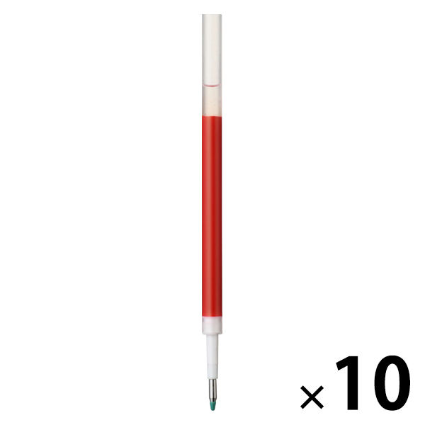 無印良品 替芯 ゲルインキボールペン 0.5mm 赤 1箱（10本入） 良品計画